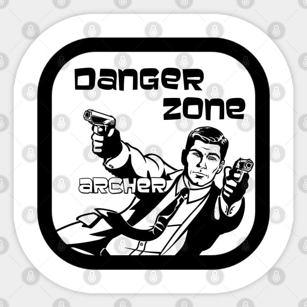 Danger Zone!! Sticker by Thisepisodeisabout